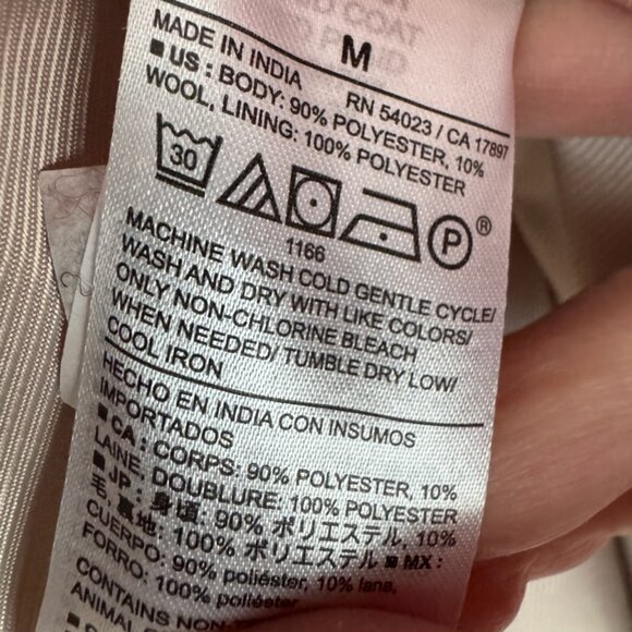 Gorgeous Red Plaid Banana Republic Factory Coat- Size M - Picture 7 of 8